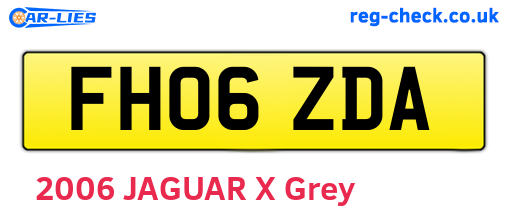 FH06ZDA are the vehicle registration plates.