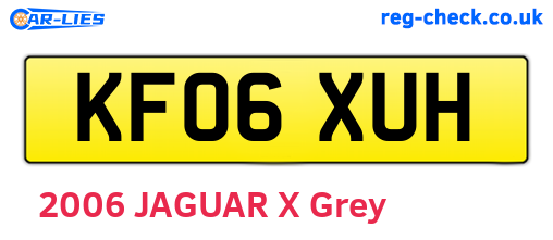 KF06XUH are the vehicle registration plates.