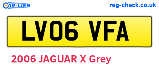 LV06VFA are the vehicle registration plates.
