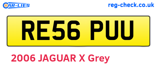 RE56PUU are the vehicle registration plates.