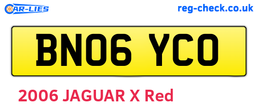 BN06YCO are the vehicle registration plates.