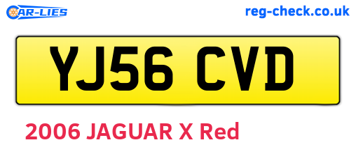 YJ56CVD are the vehicle registration plates.