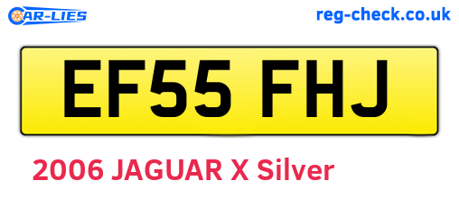 EF55FHJ are the vehicle registration plates.