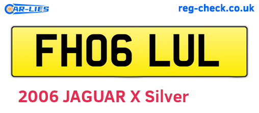 FH06LUL are the vehicle registration plates.