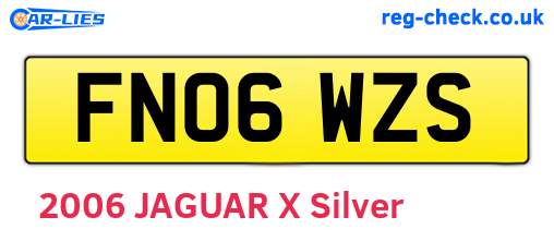 FN06WZS are the vehicle registration plates.