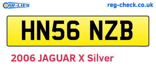 HN56NZB are the vehicle registration plates.