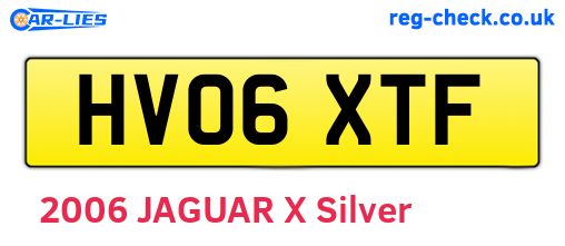 HV06XTF are the vehicle registration plates.