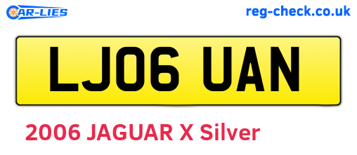 LJ06UAN are the vehicle registration plates.