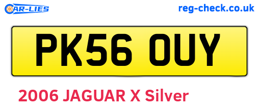 PK56OUY are the vehicle registration plates.