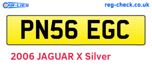 PN56EGC are the vehicle registration plates.