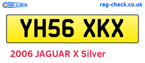 YH56XKX are the vehicle registration plates.