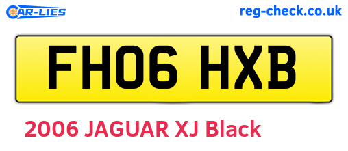 FH06HXB are the vehicle registration plates.