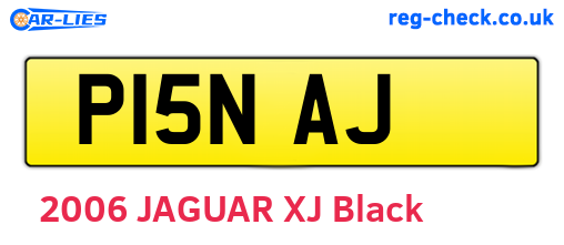 P15NAJ are the vehicle registration plates.