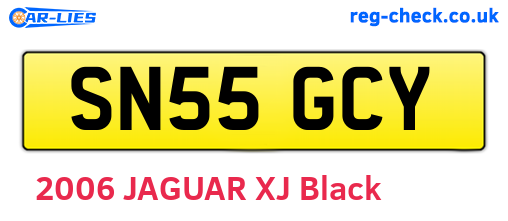 SN55GCY are the vehicle registration plates.