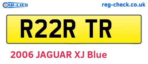R22RTR are the vehicle registration plates.