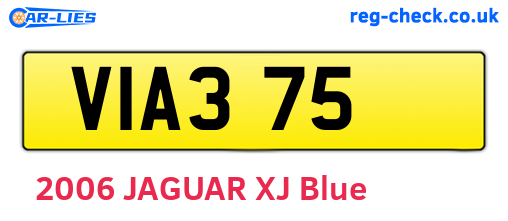 VIA375 are the vehicle registration plates.