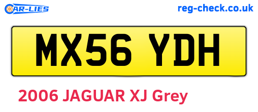 MX56YDH are the vehicle registration plates.