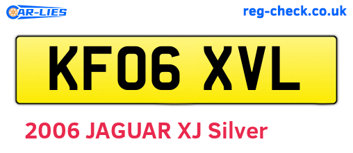 KF06XVL are the vehicle registration plates.