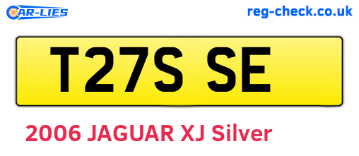 T27SSE are the vehicle registration plates.