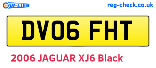 DV06FHT are the vehicle registration plates.