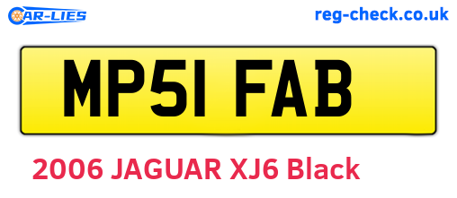 MP51FAB are the vehicle registration plates.