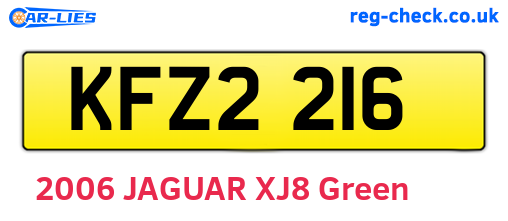 KFZ2216 are the vehicle registration plates.