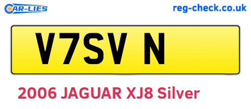 V7SVN are the vehicle registration plates.