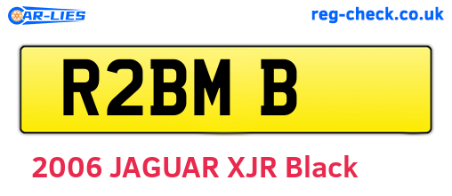 R2BMB are the vehicle registration plates.