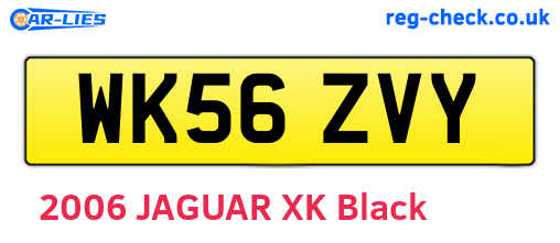 WK56ZVY are the vehicle registration plates.