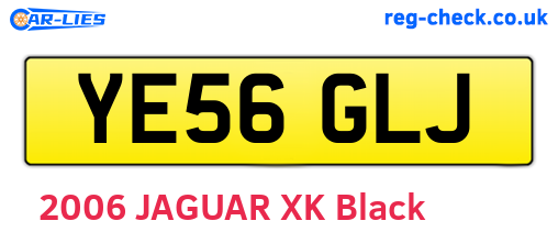 YE56GLJ are the vehicle registration plates.