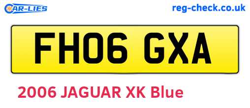 FH06GXA are the vehicle registration plates.
