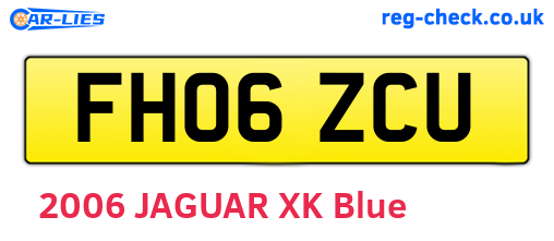 FH06ZCU are the vehicle registration plates.