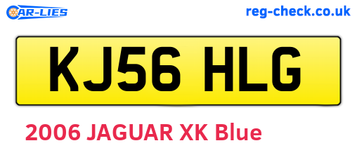 KJ56HLG are the vehicle registration plates.