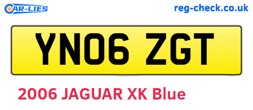 YN06ZGT are the vehicle registration plates.