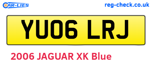YU06LRJ are the vehicle registration plates.