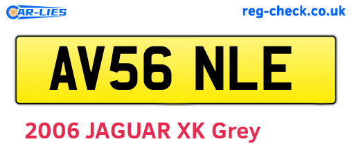 AV56NLE are the vehicle registration plates.