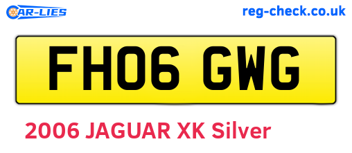 FH06GWG are the vehicle registration plates.