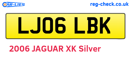 LJ06LBK are the vehicle registration plates.