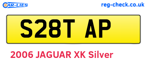 S28TAP are the vehicle registration plates.