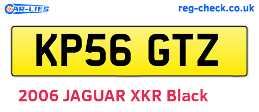 KP56GTZ are the vehicle registration plates.