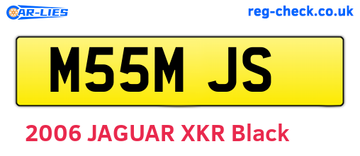 M55MJS are the vehicle registration plates.