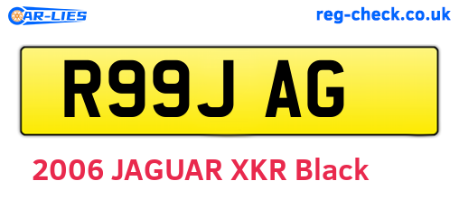 R99JAG are the vehicle registration plates.