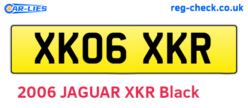 XK06XKR are the vehicle registration plates.
