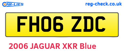 FH06ZDC are the vehicle registration plates.