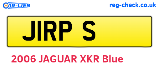 J1RPS are the vehicle registration plates.