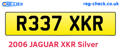 R337XKR are the vehicle registration plates.