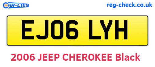 EJ06LYH are the vehicle registration plates.
