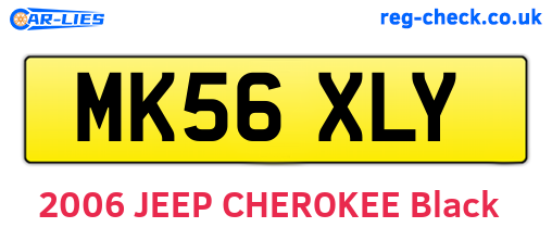 MK56XLY are the vehicle registration plates.