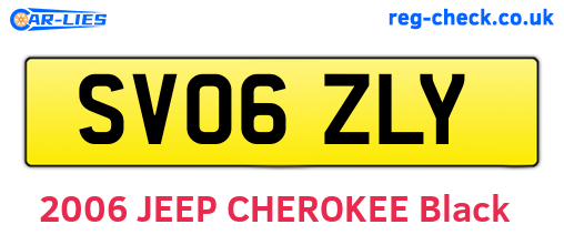SV06ZLY are the vehicle registration plates.