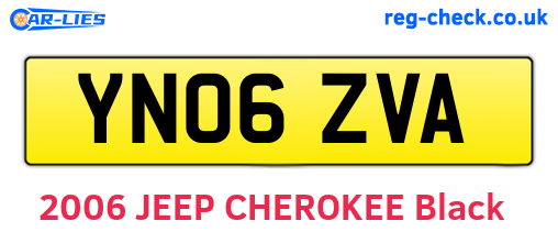 YN06ZVA are the vehicle registration plates.